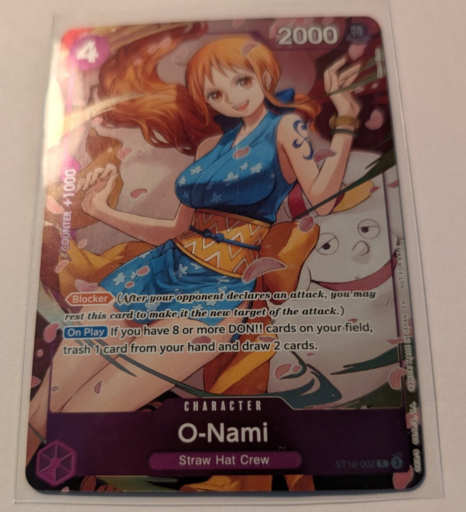 O-Nami Dash Pack Alt Art ST18-002 C Heroines Edition English One Piece Card -NM