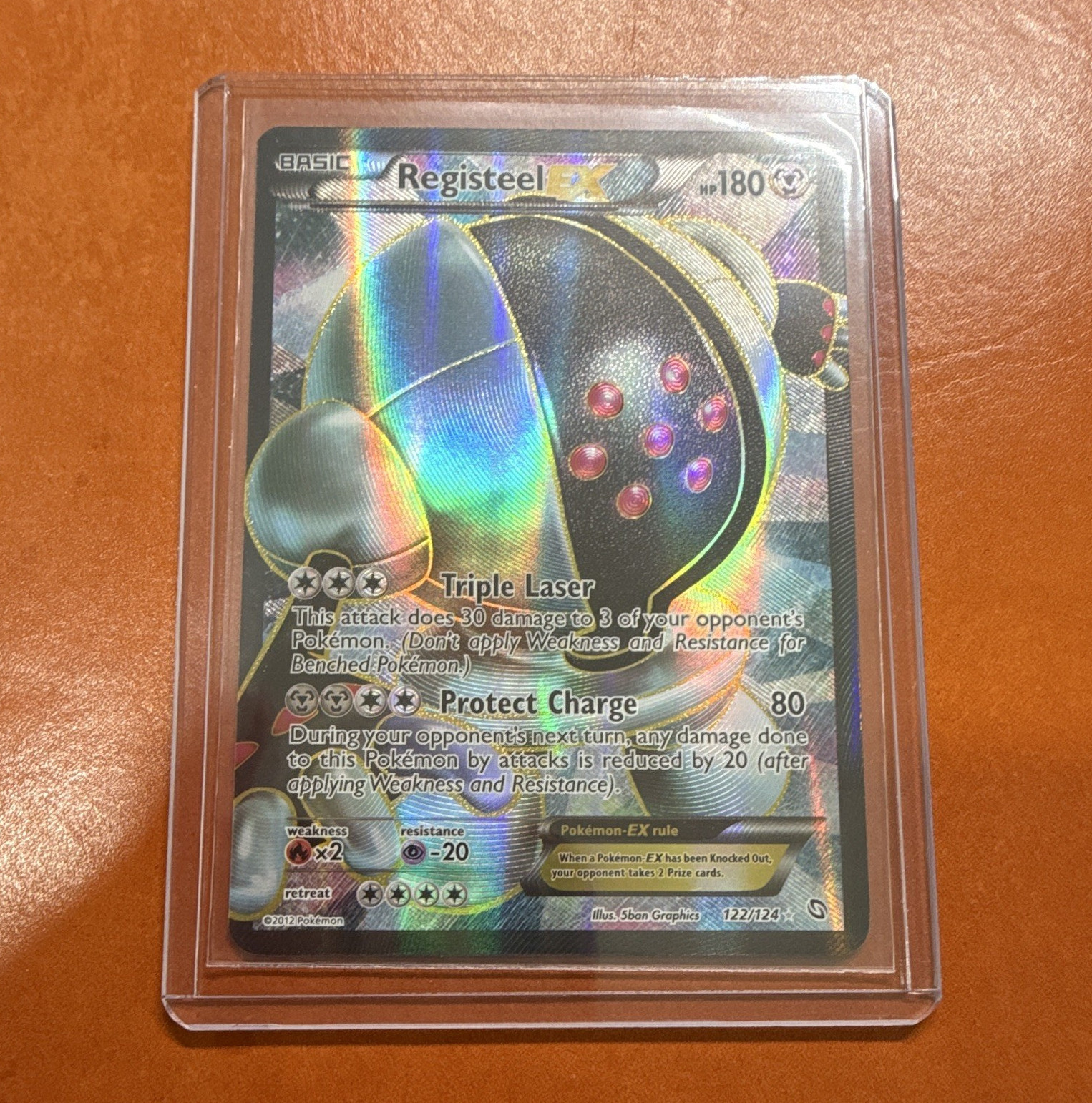 Pokemon TCG Registeel EX 122/124 Dragons Exalted Full Art Holo Ultra Rare