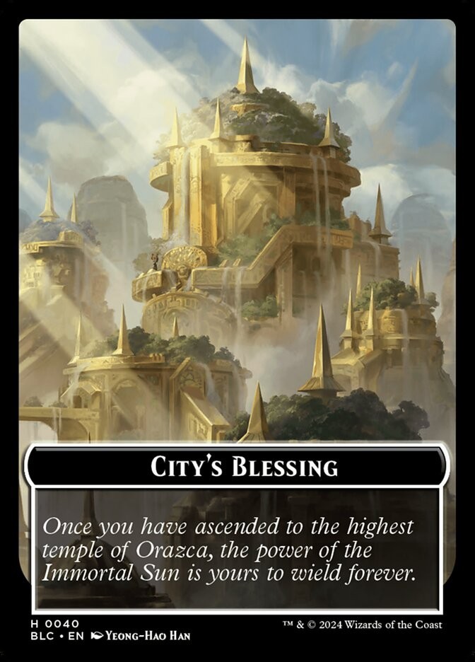 Hamster – City’s Blessing 0022-0040 Double Sided Token Bloomburrow Commander MTG