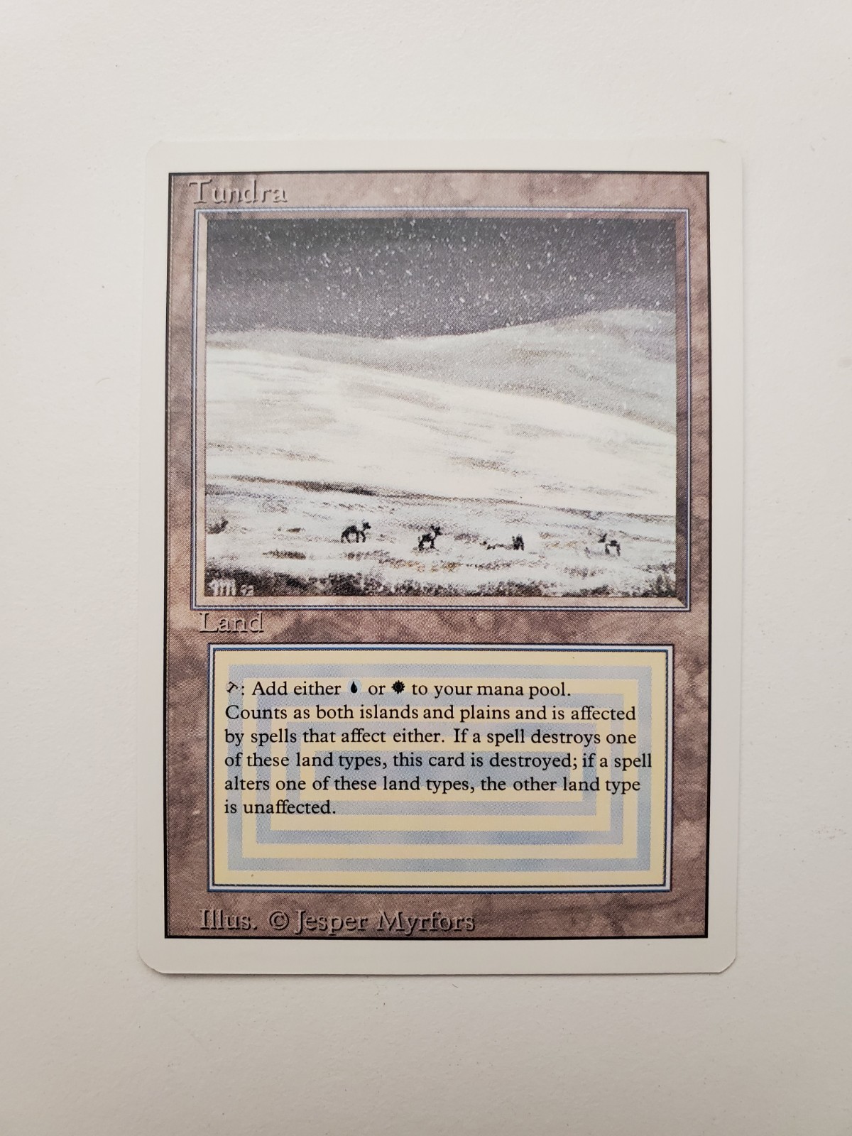 MTG Magic Tundra Revised Edition 3ED Never Played NM-M