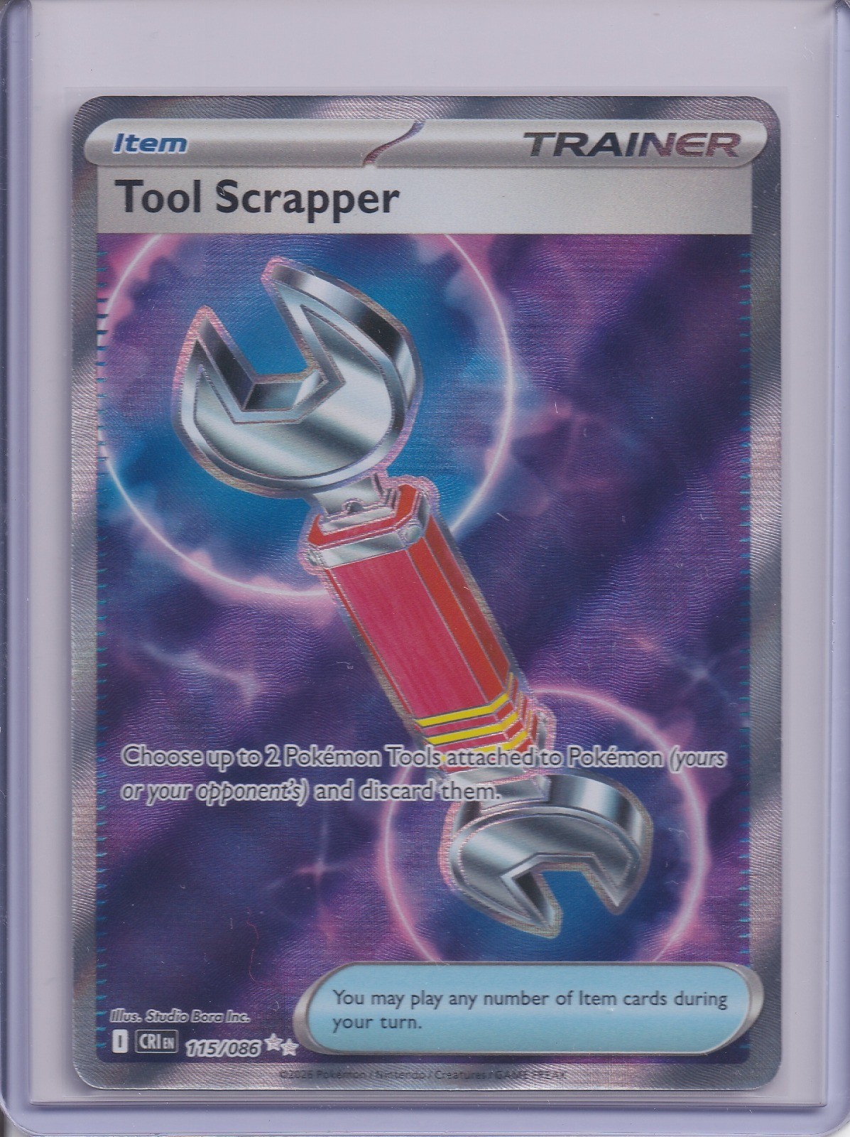 Tool Scrapper Holo Ultra Rare ME04: Chaos Rising 115/086 NM