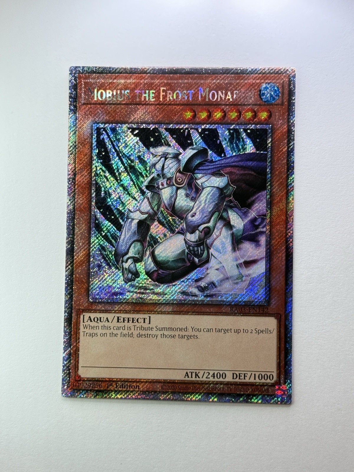 Mobius the Frost Monarch Platinum Secret Rare RA03-EN142 Near Mint 1st Edition