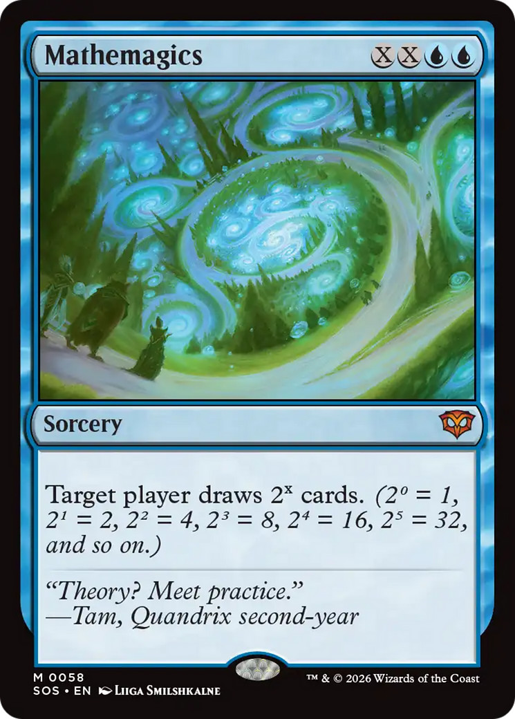 MATHEMAGICS x1 mtg NM-M Secrets of Strixhaven 1 Mythic
