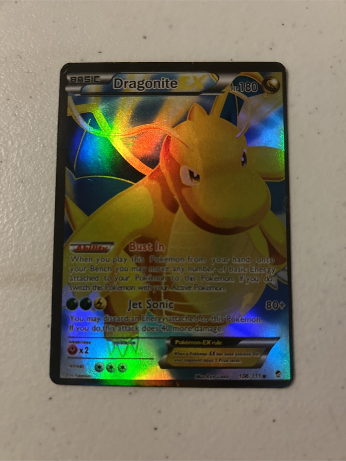 Dragonite EX (108 Full Art) 108/111 XY – Furious Fists Holo