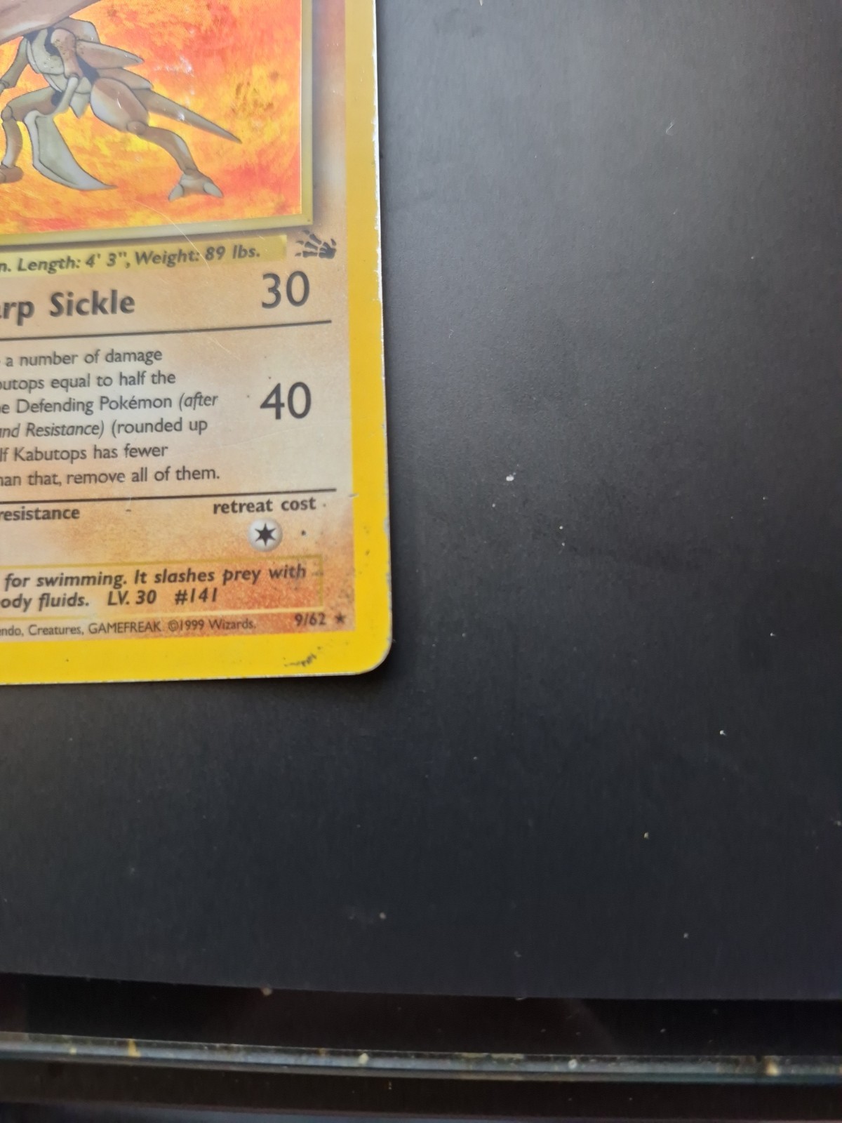 Kabutops 9/62 Fossil Holo