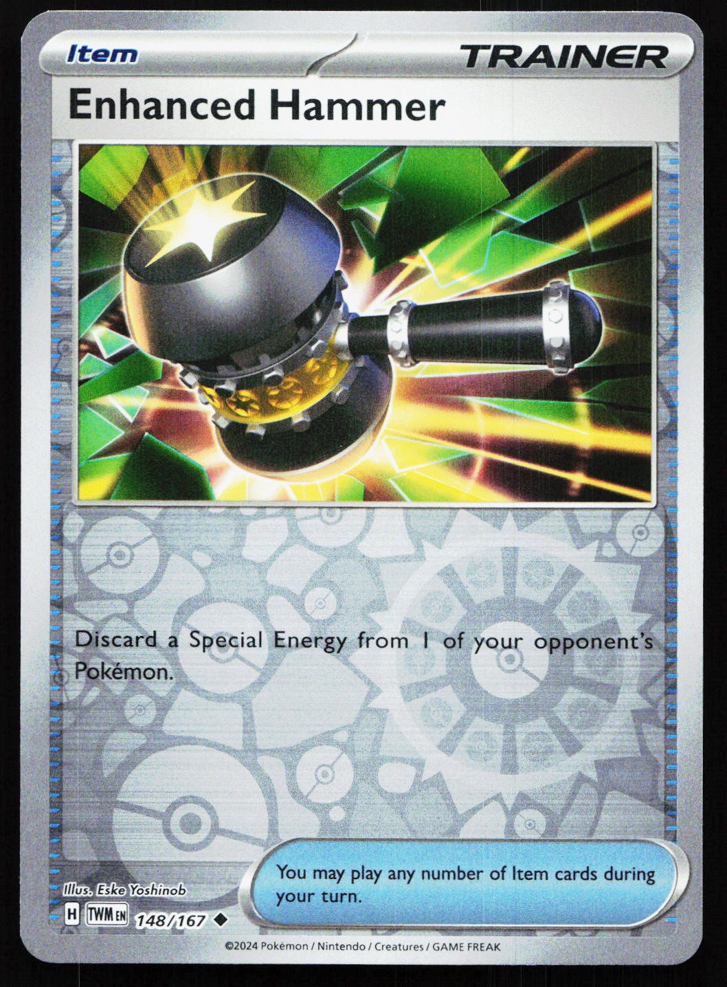 ENHANCED HAMMER 148/167 UNCOMMON TWILIGHT MASQUERADE REVERSE HOLO NM