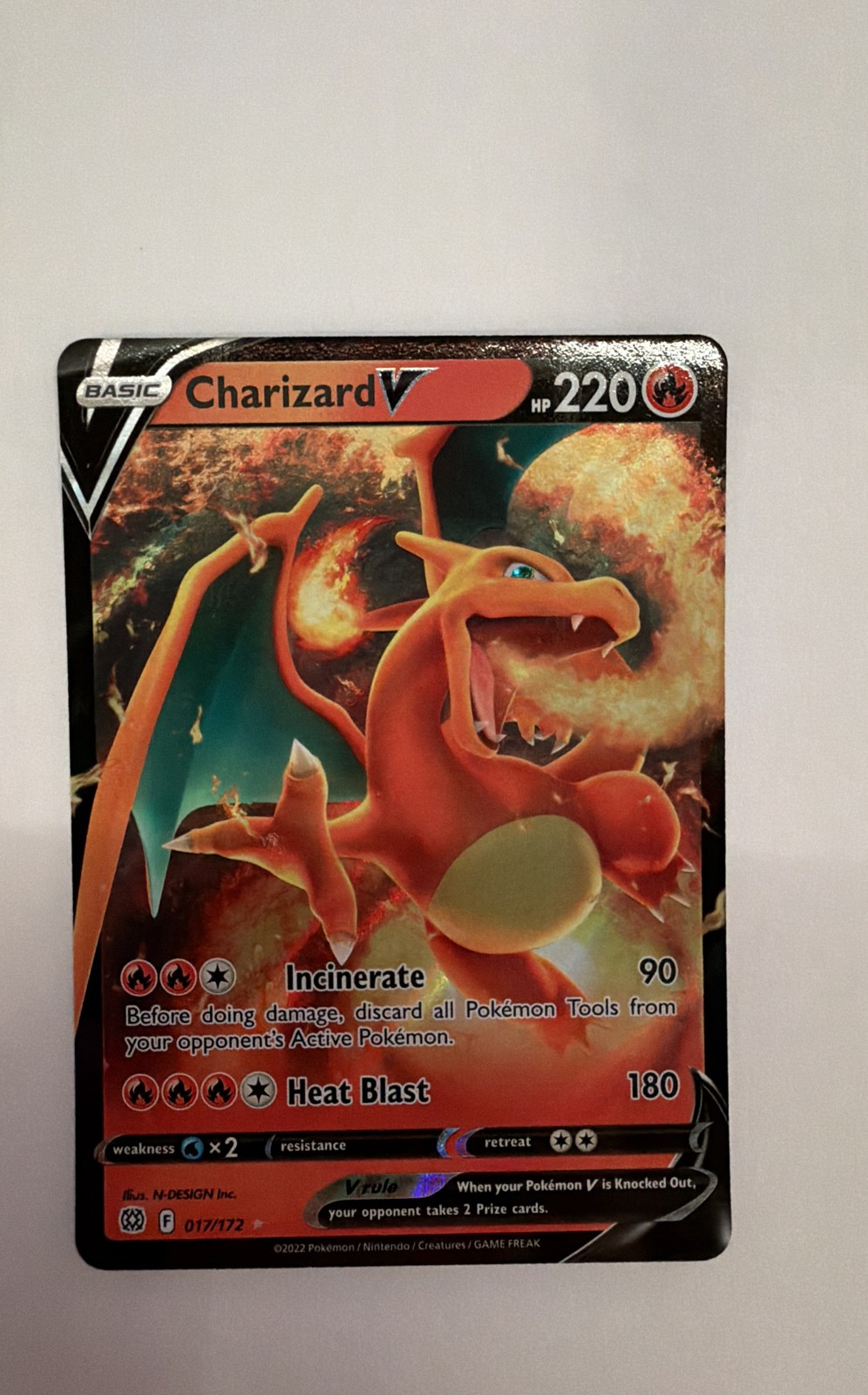Charizard V 017/172 Swsh09: Brilliant Stars Holo