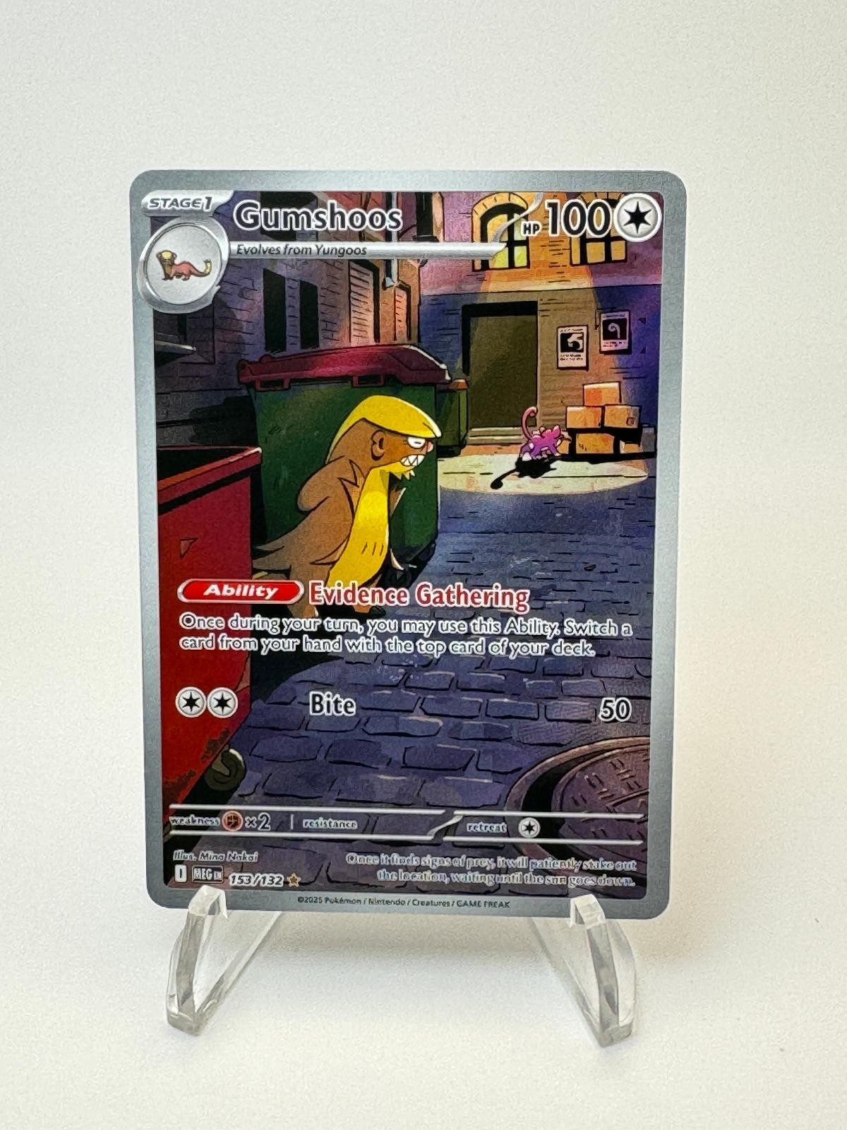 2025 Pokemon Mega Evolution Gumshoos 153/132