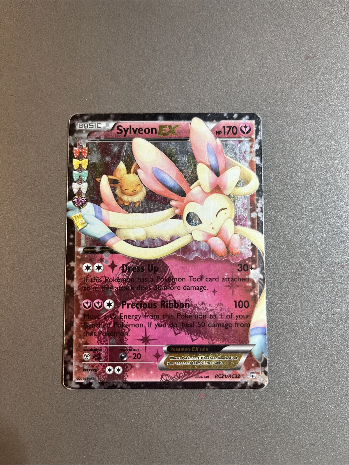Pokémon Sylveon EX TCG RC21-32 Generations Radiant Collection Ultra Rare Holo