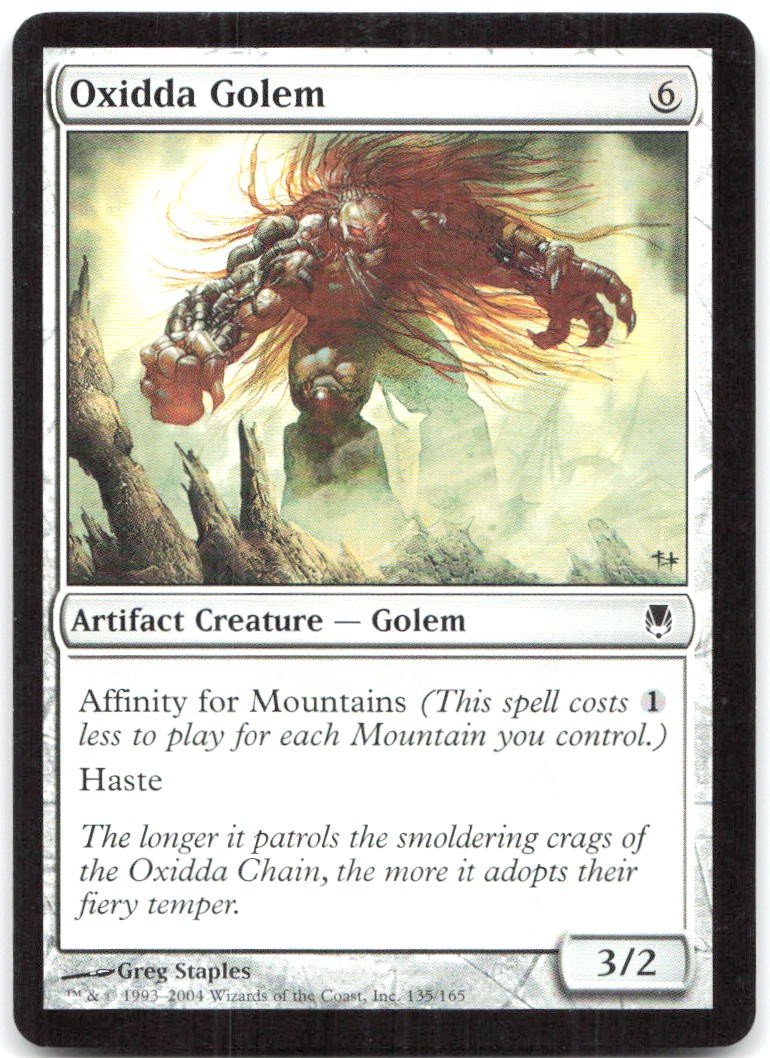 Oxidda Golem [DST – 135 Lightly Played]