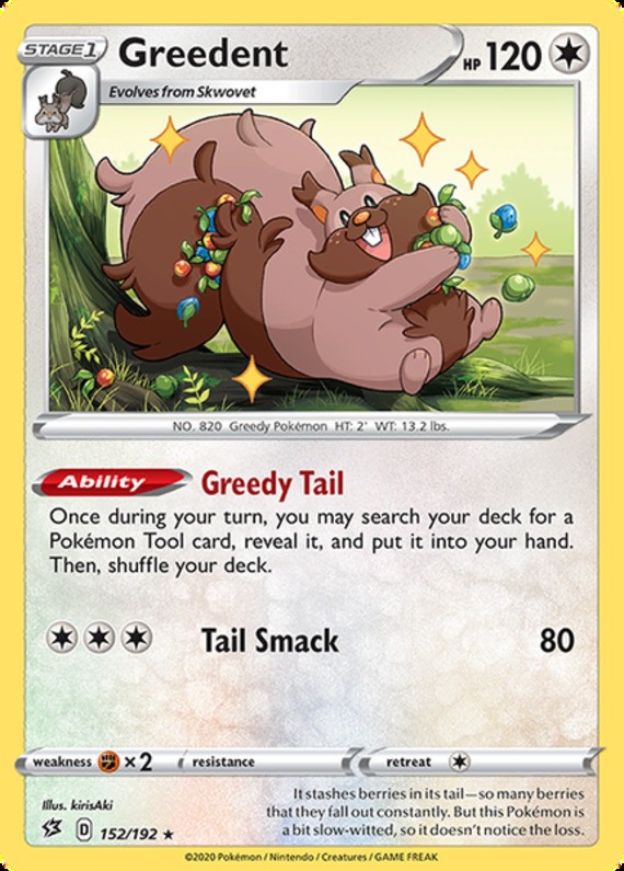 Greedent – 152/192 – Rare – Lightly Played