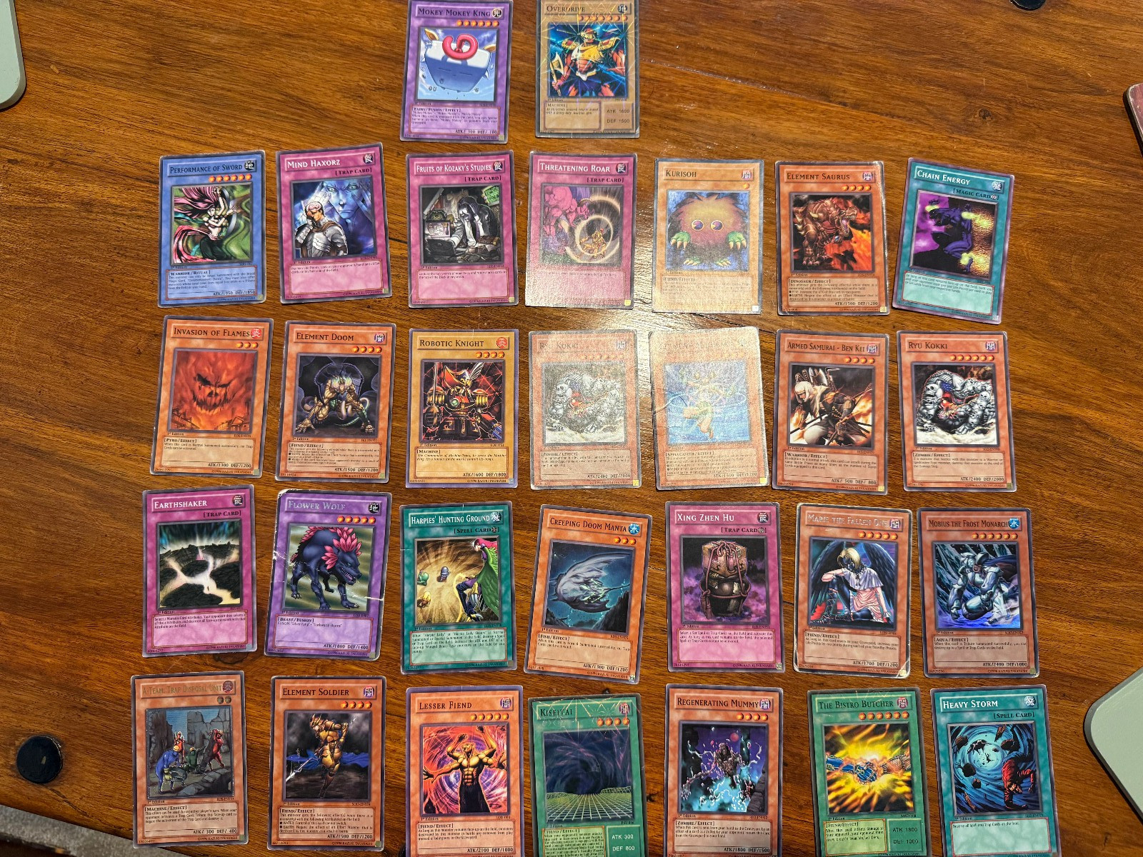 30x First Edition Yu Gi Oh cards
