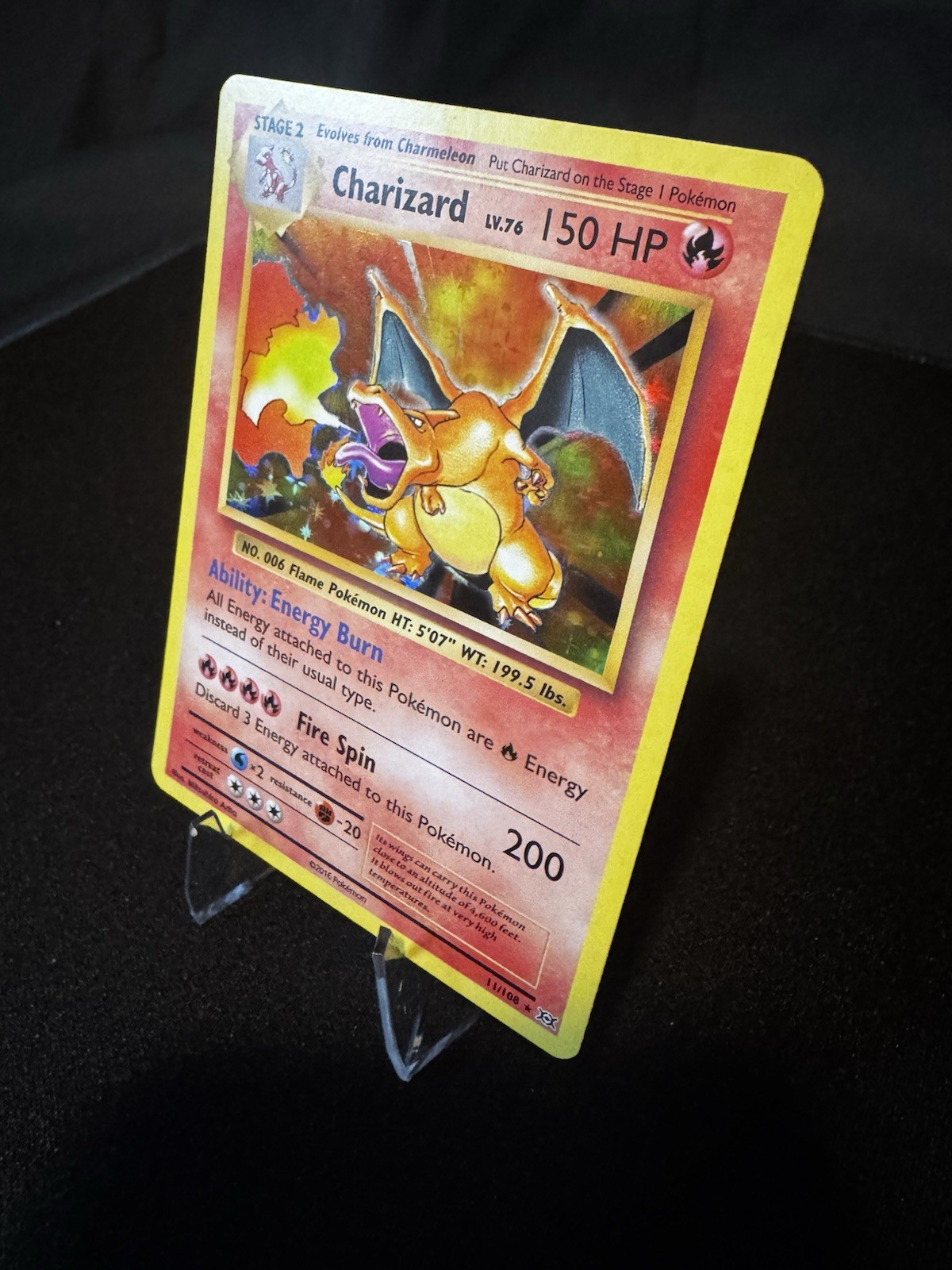 Pokemon TCG Charizard 11/108 Evolutions Holo Rare Holo EN 2016 Stage 2 HP150