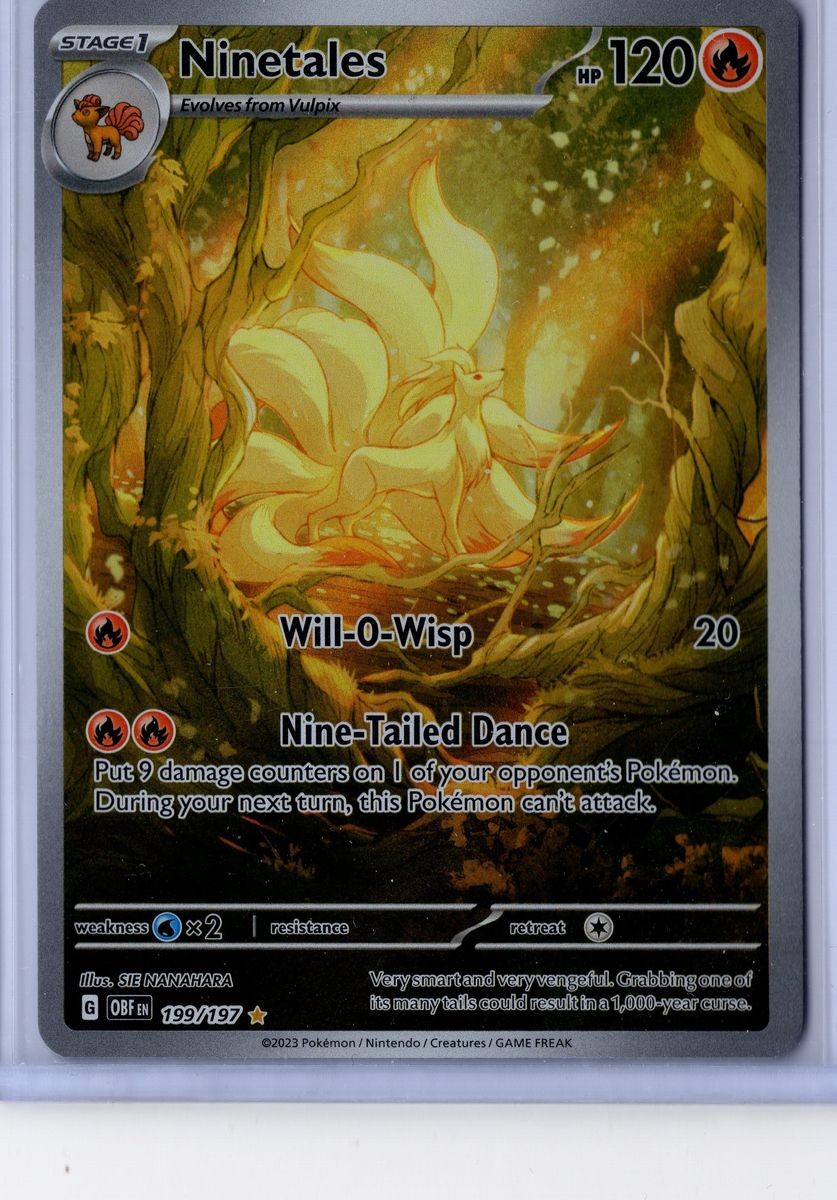 Ninetales – 199/197 – Pokemon Obsidian Flames – NM