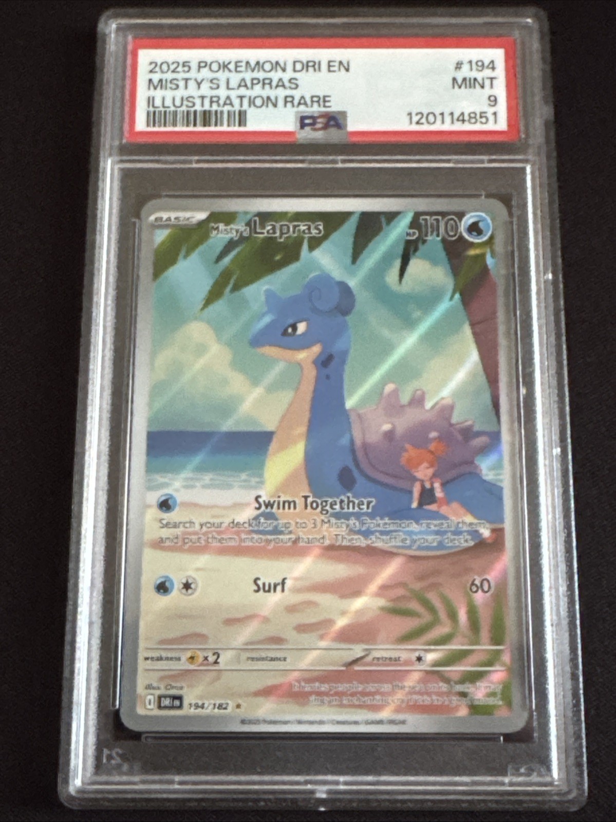 Misty’s Lapras #194 Destined Rivals PSA MINT 9
