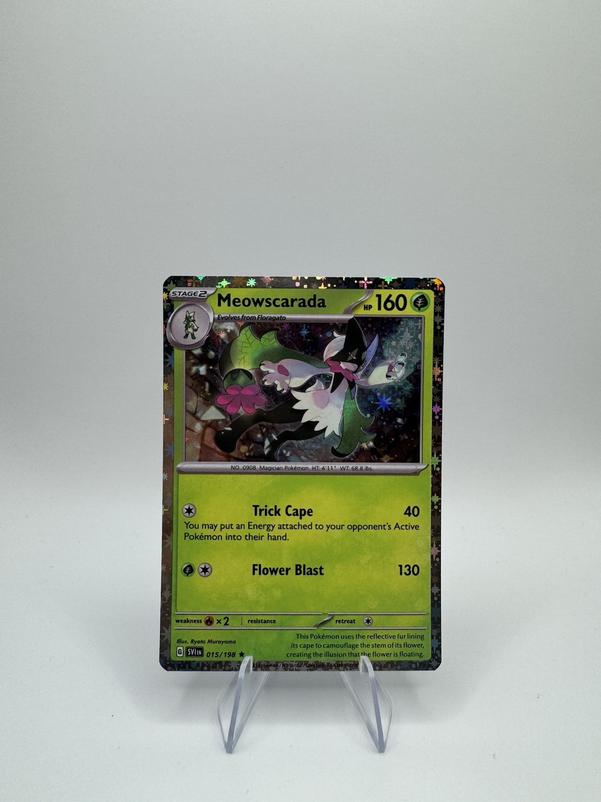 Meowscarada 015/198 – Scarlet & Violet (Sparkle Holo)