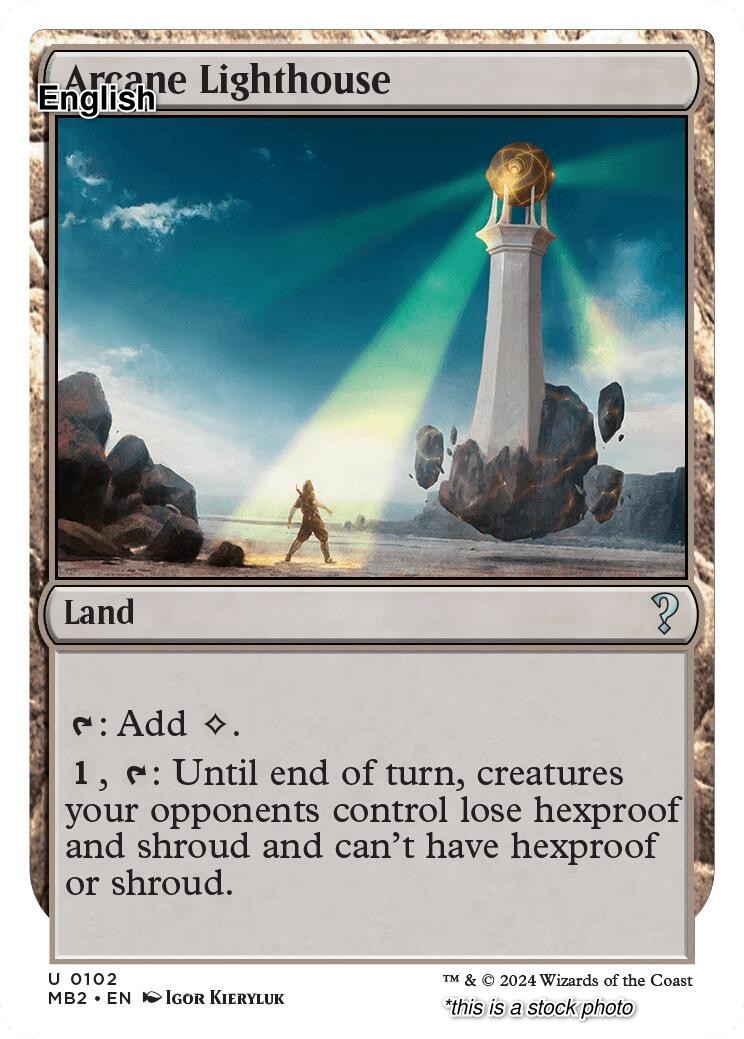 Arcane Lighthouse (White Border) EN [MB2 – 102] – NM TCG MTG