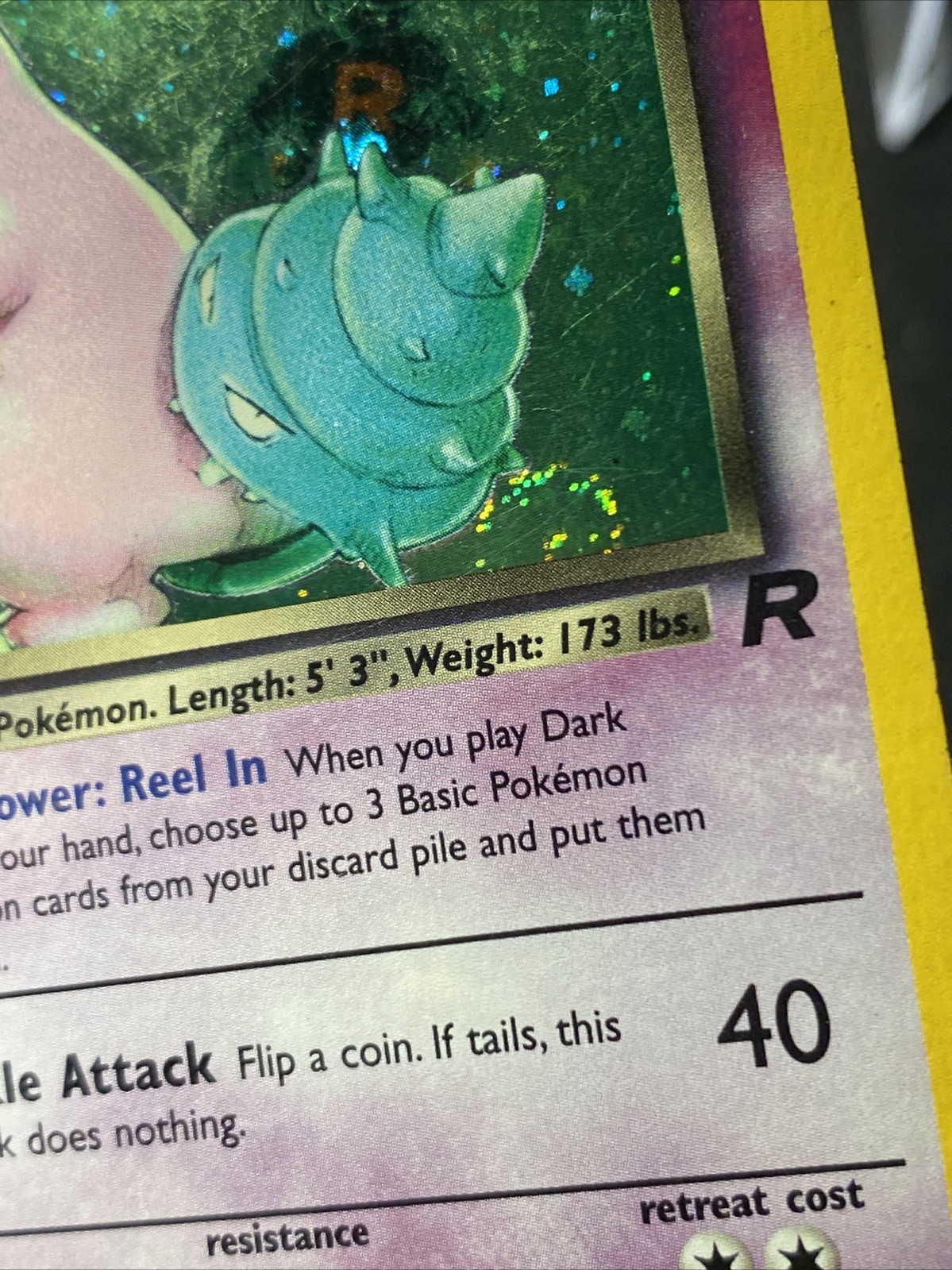 Dark Slowbro 12/82 Pokémon TCG Team Rocket Unlimited Holo Rare Vintage 2000 WOTC