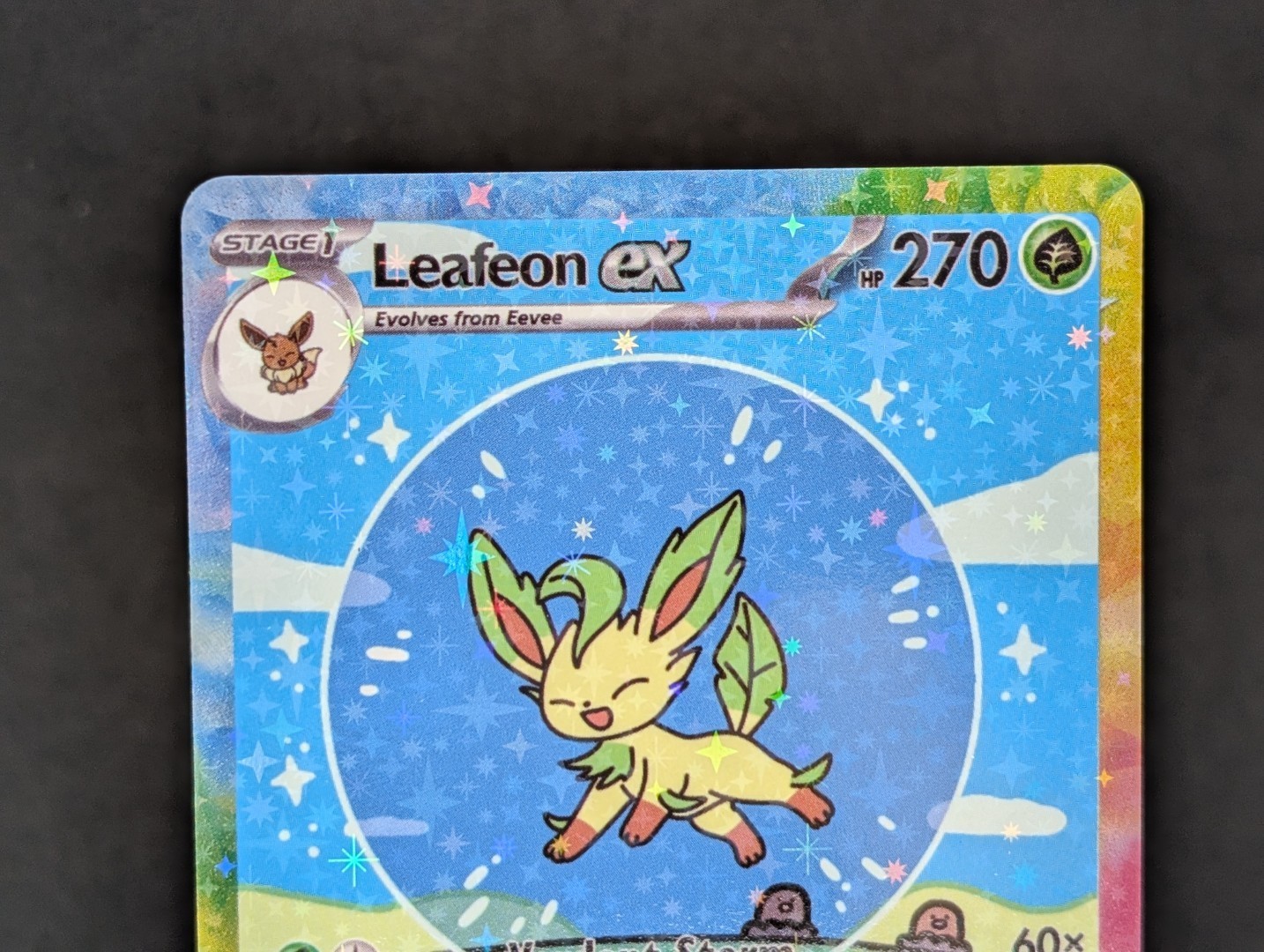 BUBBLE LEAFEON EX POKEMON CARD * FAN ART * MEW FRIENDS Paldean 232/091