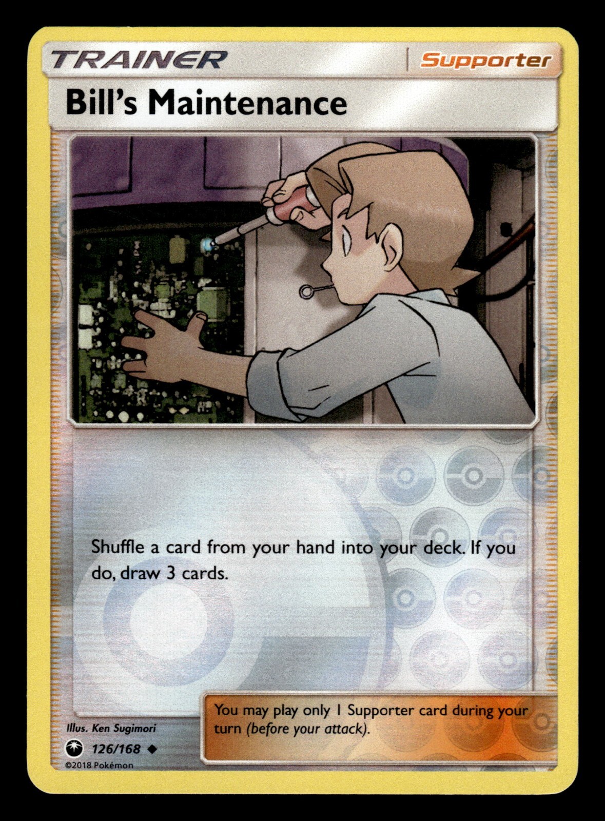 Bills’ Maintenance 126/168 S&M Celestial Storm Pokemon Card