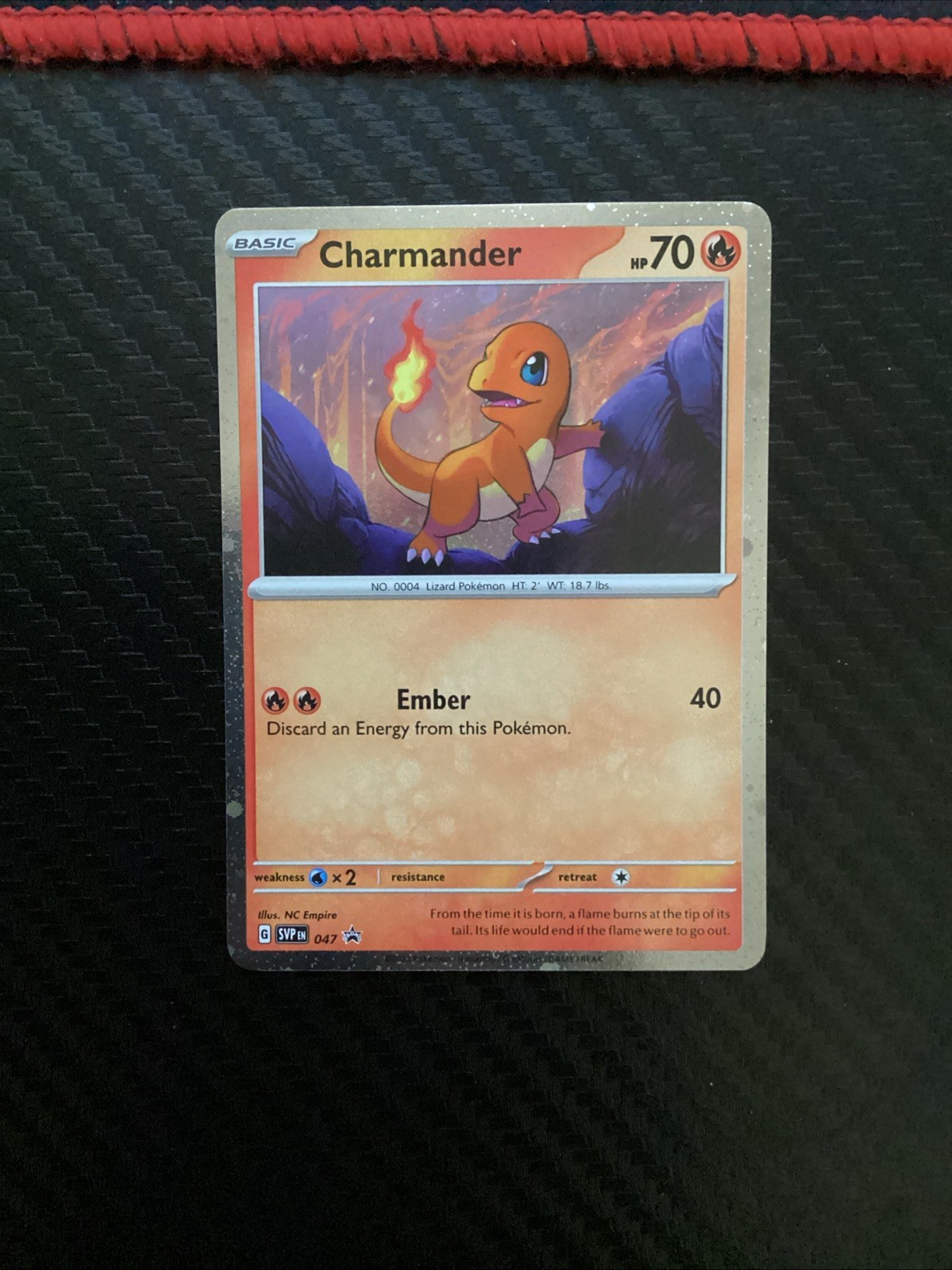 Charmander – (Cosmos Holo) SV: Scarlet & Violet Promo Cards Cosmo Holo 047 Near