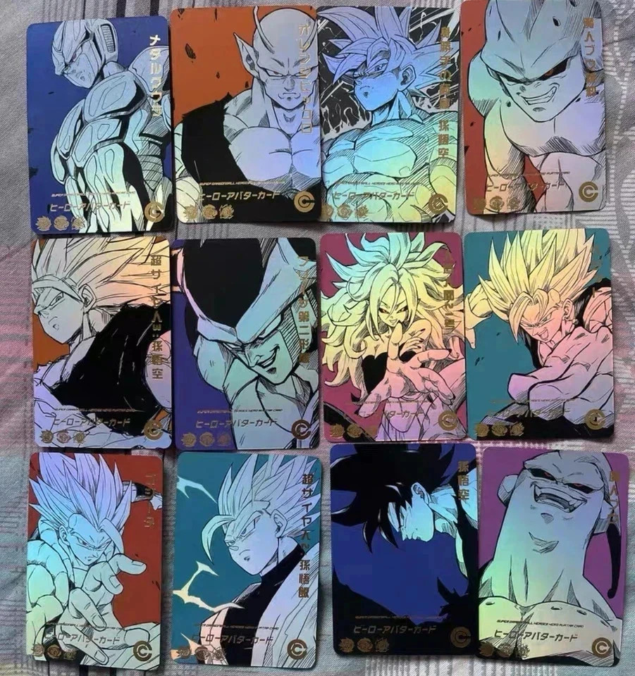 Full Set of 54 Dragon ball Heroes Premium Foil Holo Full Art Character Cards