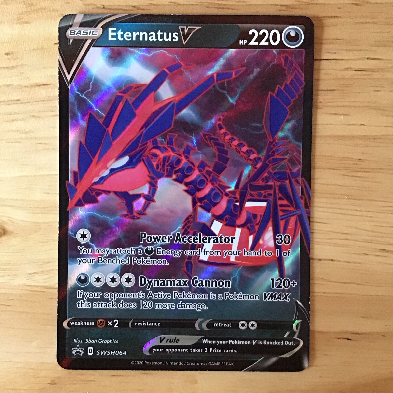 Pokémon TCG Eternatus V SWSH064 SwSh Promo Holo ENG 220 HP