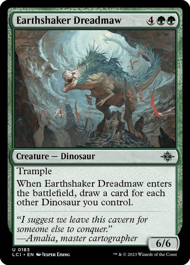 NM – Earthshaker Dreadmaw [LCI – 183] The Lost Caverns of Ixalan
