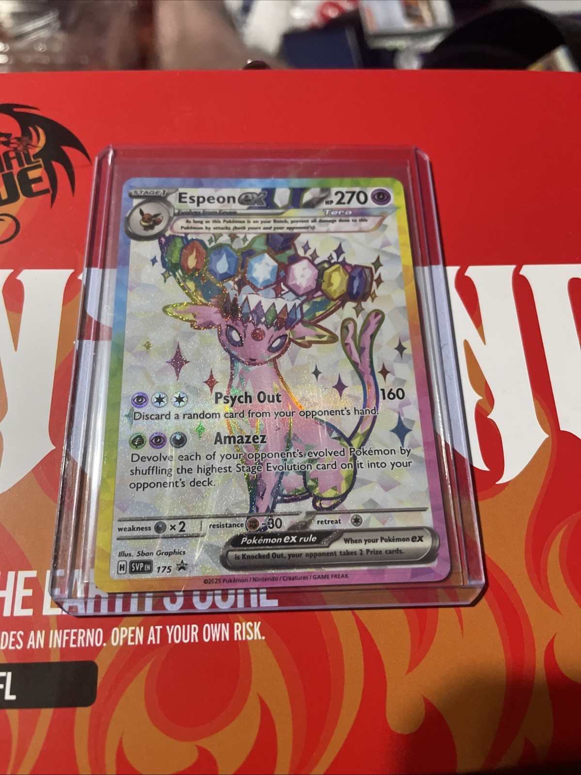 Pokémon TCG Prismatic Evolutions Espeon ex SVP 175 Black Star Promo
