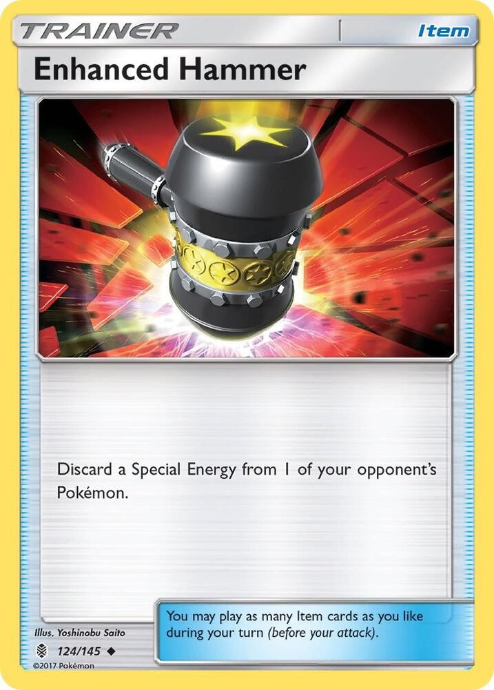 Enhanced Hammer #124/145 Sm – Guardians Rising Uncommon Pokemon TCG LP
