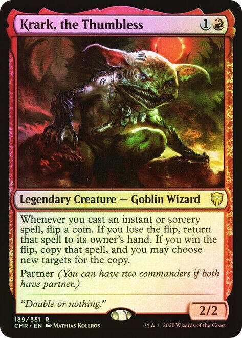 MTG – Krark, the Thumbless *Foil* | CMR Commander Legends | NM