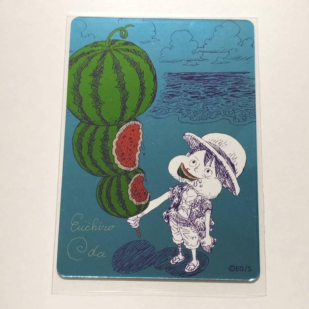 One Piece NatsuComi 2026 Luffy Metal Foil Promo Card Shueisha Official