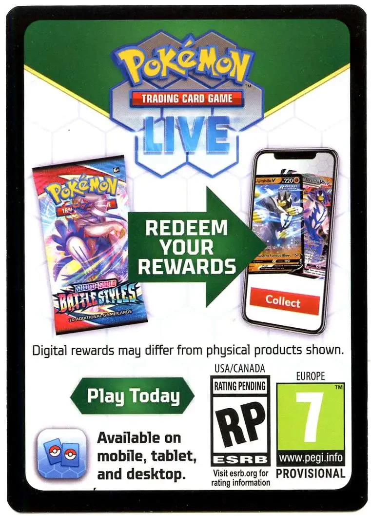 Pokémon Code Card – Bulk Codes, 24 cards– Various Sets – TCG Live