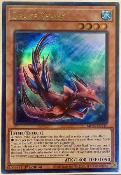 Drake Shark 1st Edition Ultra Rare – MP25-EN240 – Ultra Rare – NM/M