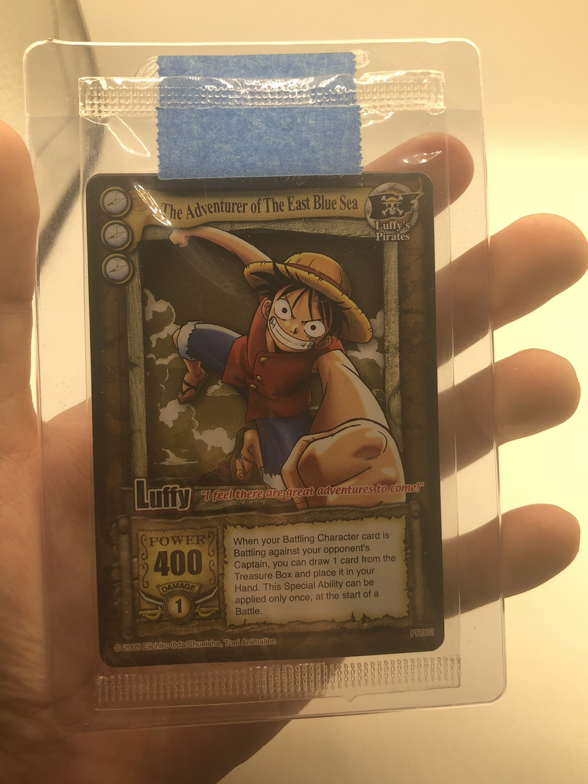 Luffy The Adventurer of The East Blue Sea PR002 Card -One Piece Card Game Sealed