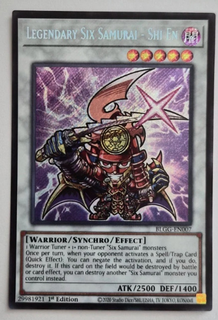 Legendary Six Samurai – Shi En (Chibi) BLGG-EN007-Secret Rare – Gl Gallery-NM/M