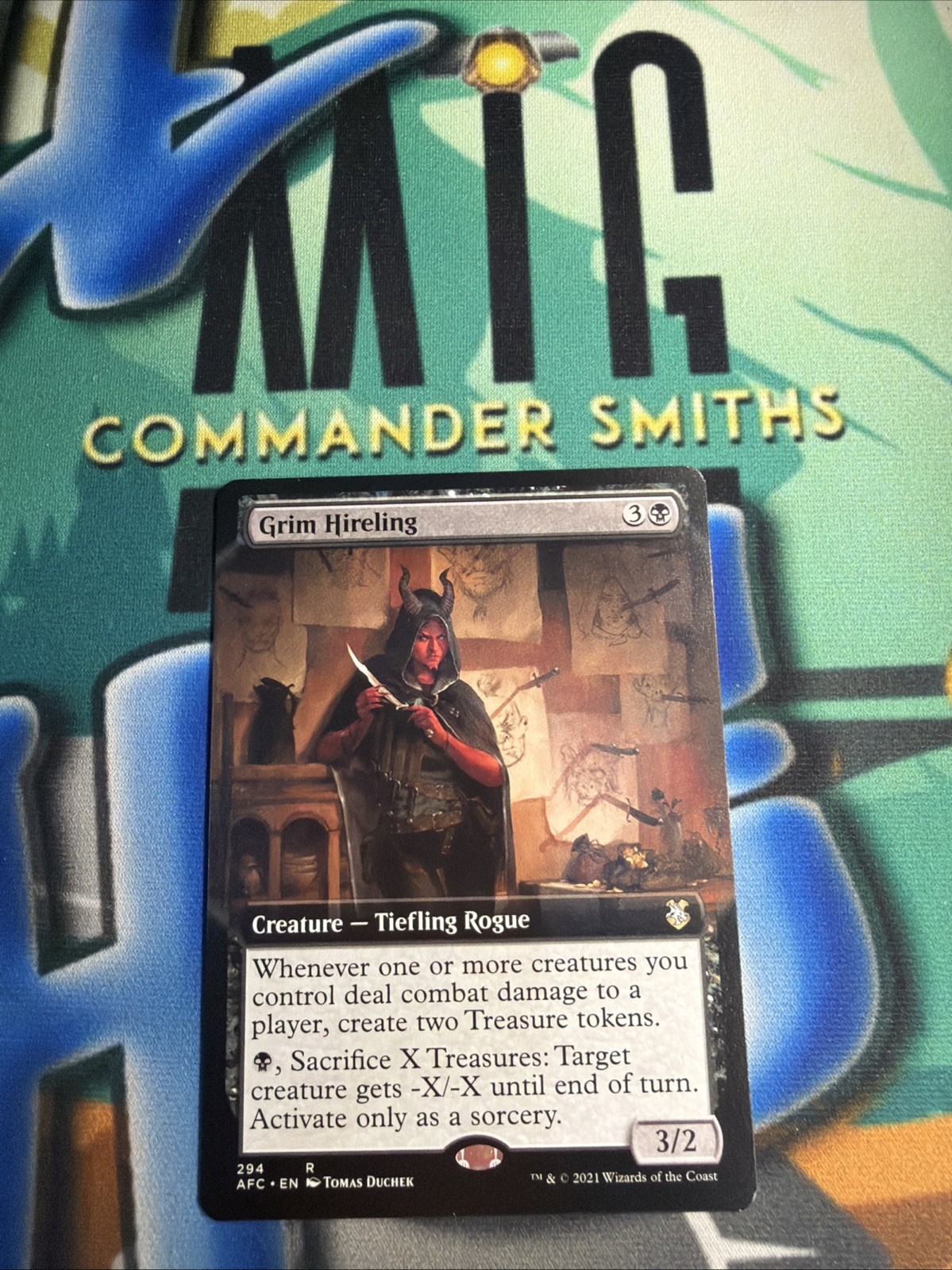Grim Hireling 🔥 Extended NonFOIL 🔥 MTG NM Adventures of the Forgotten Realms