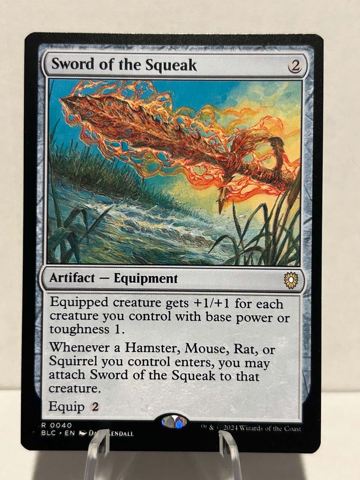 Sword of the Squeak 40 R Commander: Bloomburrow NM MTG