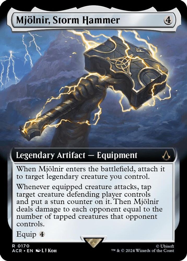 2024 MTG: ACR – Mjolnir Storm Hammer Extended Art (#170, R, Near Mint)