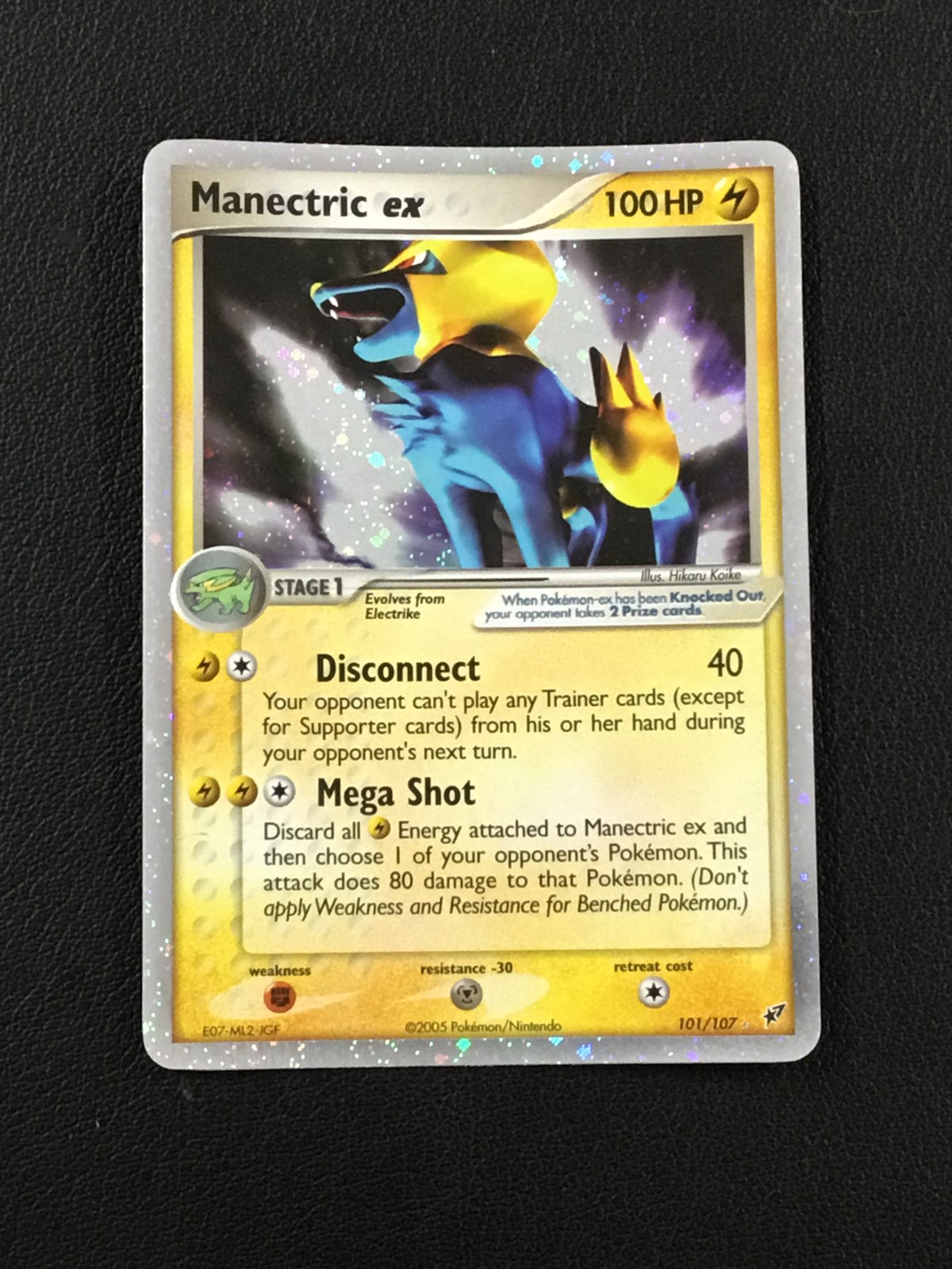 Pokemon TCG EX Deoxys #101/107 Manectric EX NM+