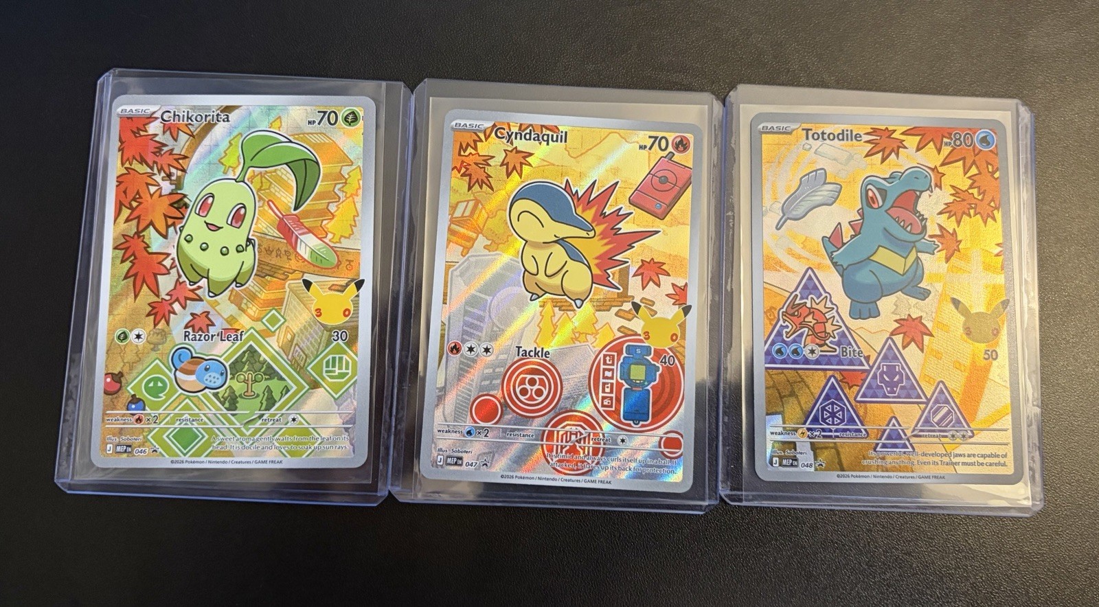 Pokemon TCG First Partner Illustration Collection Series 2 Johto Gen 2 Set