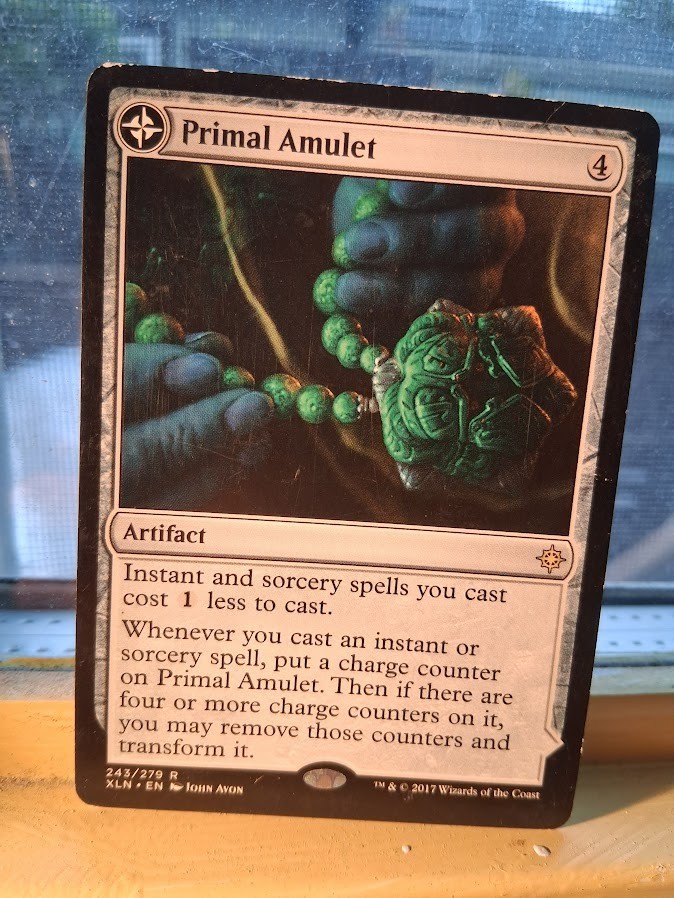 Primal Amulet Ixalan Regular lightly played mtg card