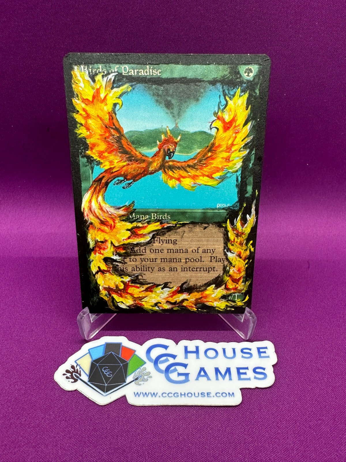 MTG Birds of Paradise Custom Altered Full Art 4th Ed Hand Painted #A *CCGHouse*
