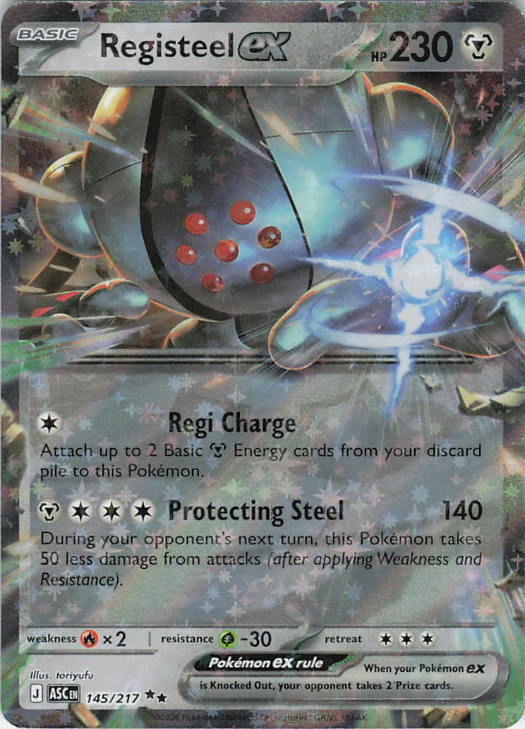 Registeel ex Double Rare ME: Ascended Heroes 145/217 NM