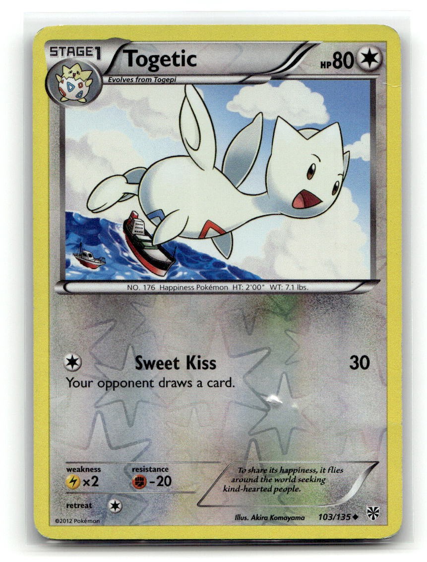 Togetic 103/135 Uncommon Plasma Storm Pokemon Reverse Holo HP