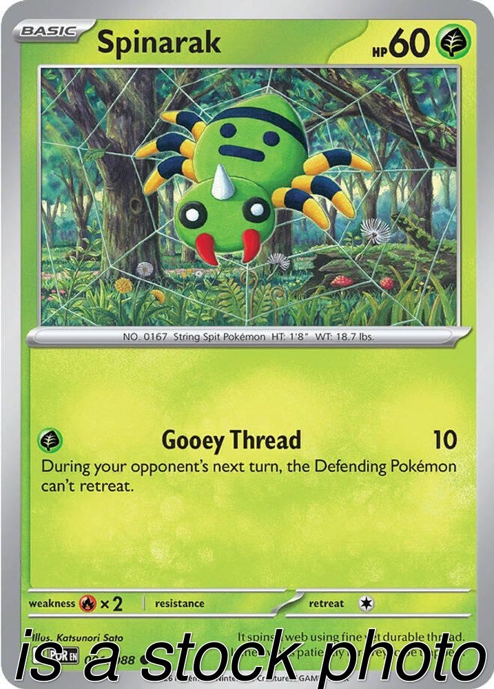 Spinarak 001/088 Perfect Order Reverse Holofoil Pokemon (LP-NM)