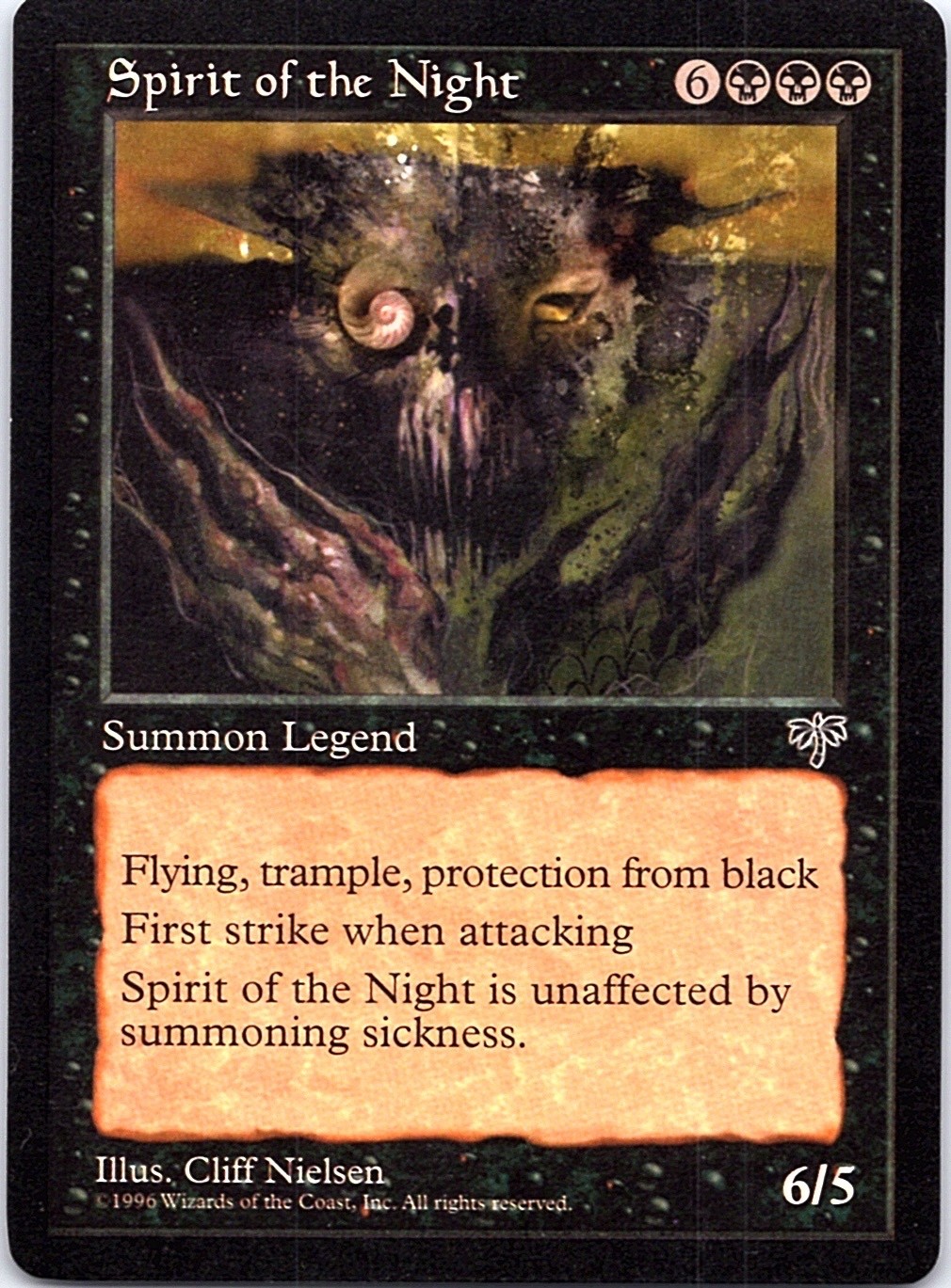 Spirit of the Night Magic the Gathering Black Legend