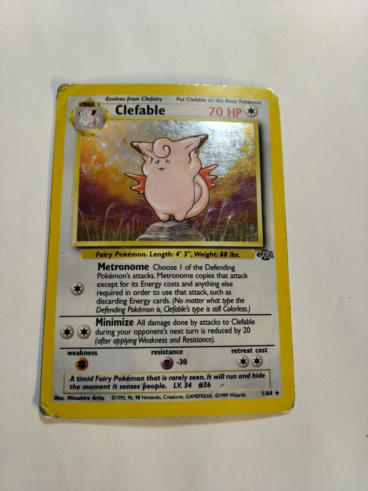 Clefable 01/64 Jungle Holo