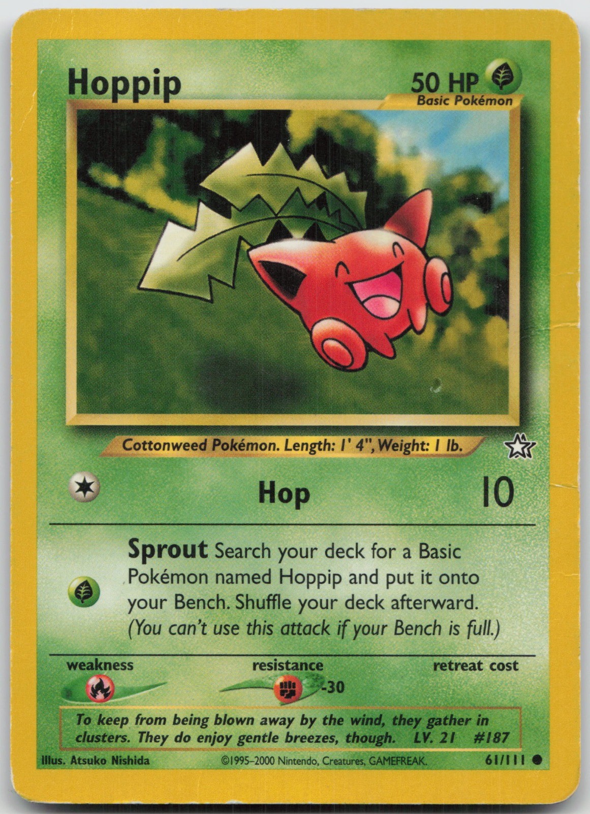 Hoppip Common Unlimited Neo Genesis 061/111 MP Atsuko Nishida