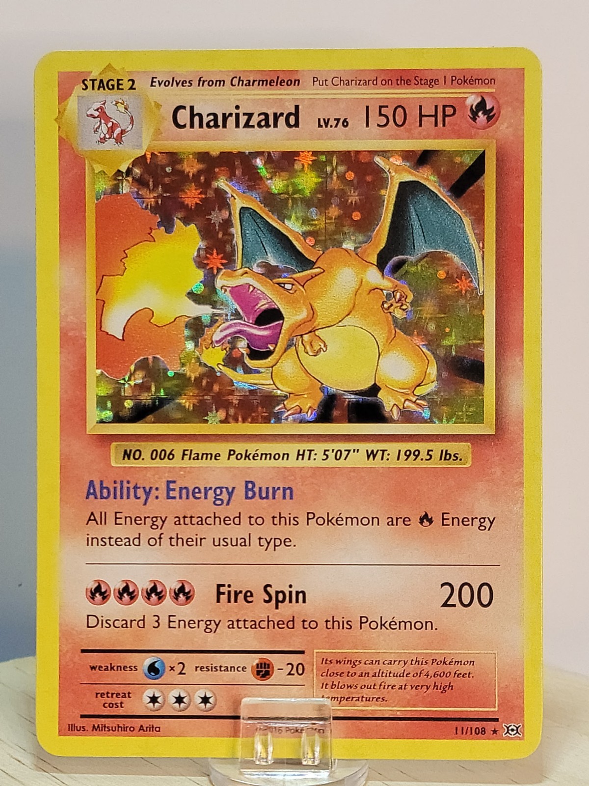 Pokémon TCG – Charizard 11/108 XY Evolutions Holo Rare Card